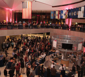The opening reception of the Medical Group Management Association was held at the National Constitution Center in Philadelphia