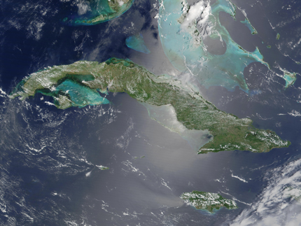 Cuba from space by NASAslashJacques Descloitres MODIS Land Rapid Response Team